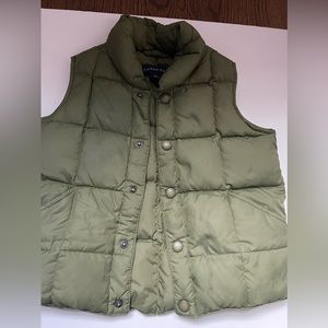 Boys 3T Lands’ End Khaki Green Vest